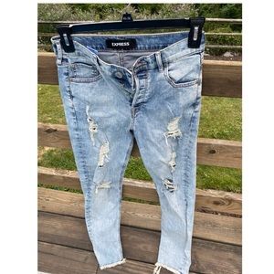 Express distressed jeans